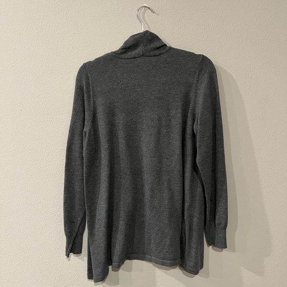 Dark gray, long sleeve cardigan - Picture 4 of 4